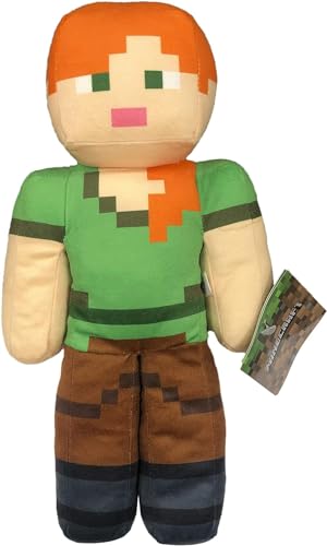 Minecraft Plüschfigur ALEX – Höhe 30 cm – Mehrfarbig – weiches Plüschtier, inspiriert vom Videospiel Minecraft von Play by Play
