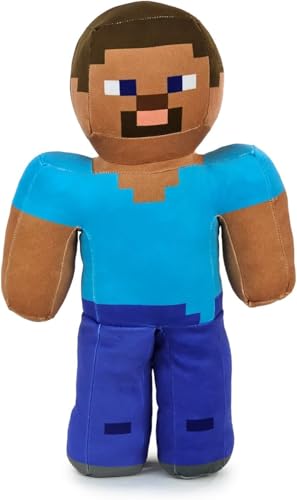 Plüschtier Steve – Höhe 30 cm – Mehrfarbig – Videospielfigur kompatibel mit Minecraft von Play by Play