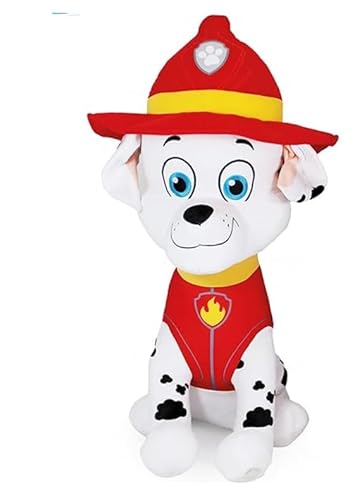 Paw Patrol XXL Plüschtier zur Auswahl Chase Polizei 60cm, Marshall Feuerwehr 60cm Plush … (Marshall Feuerwehr 60cm) von Play by Play