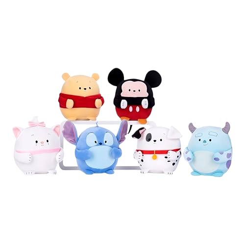 Play by Play Plüsch Kompatibel Squashy Podgies Series 25cm zufällig Model Mickey,Sulley,Stitch,Dalmatiner,Winnie,Marie 1 stück ab den ersten Lebensmonaten geeignet von Play by Play