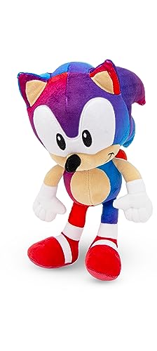 Sonic The Hedgehog Sonic Plüschfigur Original Lizenz 31,4"/ 80 cm und Sonic Rainbow Modelle 28-30cm (7 Edition zur Auswahl) (Blau/Lila 30cm) von Play by Play