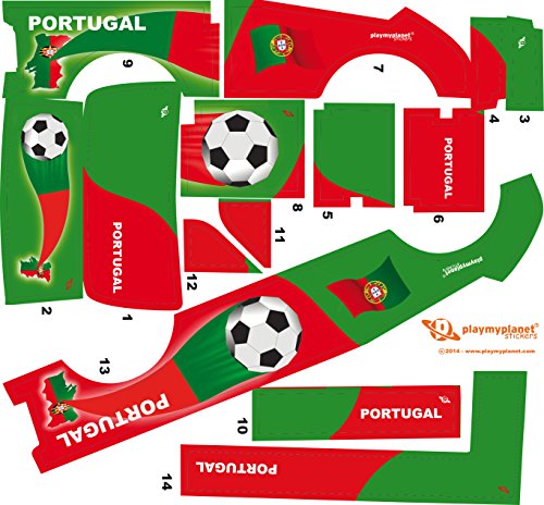 Aufkleber Playmyplanet Fußball Portugal kompatibel mit Playmobil Mini Bus 5267 Aufkleber Playmyplanet Fußball Portugal kompatibel mit Playmobil Mini Bus 5267 von PLAY