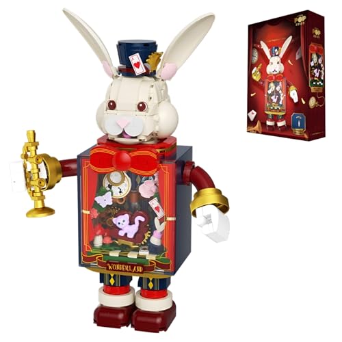 Kreatives Mechanisch Kaninchen Puppen Klemmbausteine, 500+ Teile STEM-Spiel, Herr Kaninchen Tier Bausteine Bausätz Modell Spielzeug, Heim Büro Dekoration, Geschenke für Erwachsene und Kinder Kreatives Mechanisch Kaninchen Puppen Klemmbausteine, 500+ Teile STEM-Spiel, Herr Kaninchen Tier Bausteine Bausätz Modell Spielzeug, Heim Büro Dekoration, Geschenke für Erwachsene und Kinder von PlayExquizen