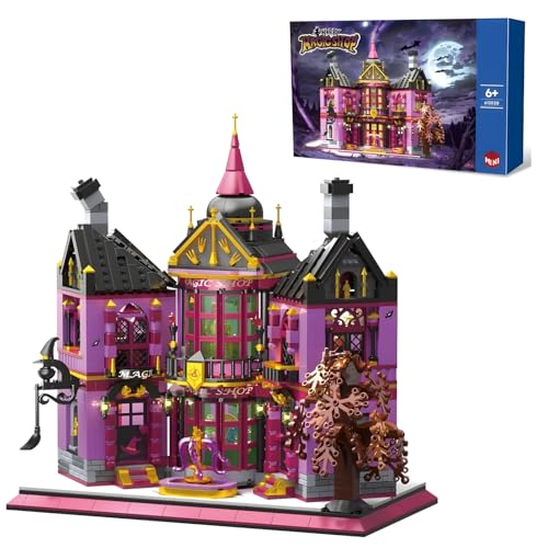 Magisches Ladenhaus Baustein, 1366 Teile Halloween Spuk Architektur Spielzeug, Halloween Heim für Kinder und Erwachsene, Heim büro Dekoration, Weihnachten für Mädchen und Jungen, ab 14 Jahren Magisches Ladenhaus Baustein, 1366 Teile Halloween Spuk Architektur Spielzeug, Halloween Heim für Kinder und Erwachsene, Heim büro Dekoration, Weihnachten für Mädchen und Jungen, ab 14 Jahren von PlayExquizen
