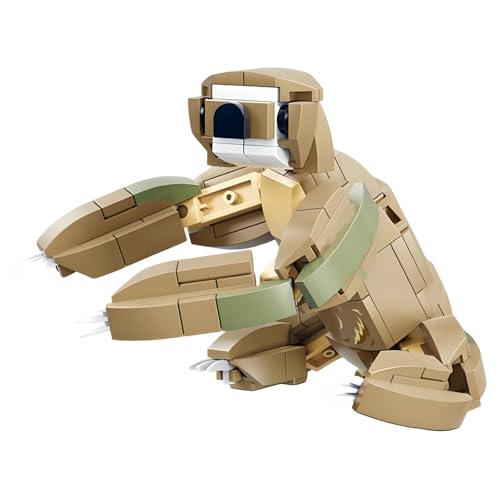 PlayExquizen Faultier Bausteine Bausatz, 151 Teile Wildtiere Klemmbausteine, Kreative Tier Bausteine, Zoos Modell Spielzeug für Kinder, Partygeschenke, Dekoration, Geschenke für Kinder und Erwachsene von PlayExquizen