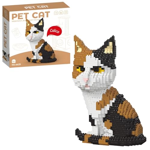 PlayExquizen Mini-Katze-Baustein-Set, 1900+ Teile 3D Katze Tier Baustein Modell, Miniatur Tier Klemmbausteine Ziegeln, Büro Heim Dekoration, Geschenke für Erwachsene und Jugendliche PlayExquizen Mini-Katze-Baustein-Set, 1900+ Teile 3D Katze Tier Baustein Modell, Miniatur Tier Klemmbausteine Ziegeln, Büro Heim Dekoration, Geschenke für Erwachsene und Jugendliche von PlayExquizen