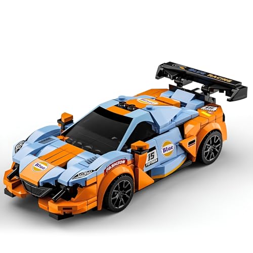 PlayExquizen Technik Supersportwagen Bausteine Bausatz, 326 Teile Sportwagen Klemmbausteine Spielzeug, Rennwagen Bausteine Sammelmodell, Geschenk für Erwachsene und Kinder von PlayExquizen