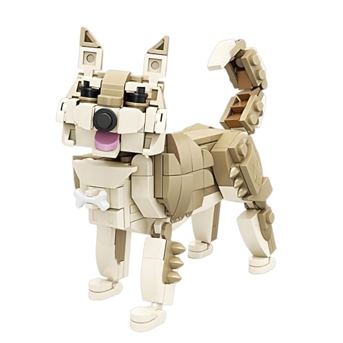 Shiba Inu Bausteine, 238 Teile Wildtier Klemmbausteine, Tier Bausteine Bausatz, Zoo Modell Spielzeug Baustein, Partygeschenke, Dekoration, Kreative Tiergeschenke für Erwachsene und Kinder von PlayExquizen