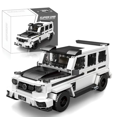 Technic Sportwagen Bausteine Bausatz, 424 Teile Rennwagen Klemmbausteine Modell, Sportwagen Bausteine Spielzeug, STEM Spielzeug, Büro Heim Dekoration, Geschenke für Erwachsene und Kinder von PlayExquizen