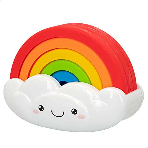 PlayGo Regenbogenspielzeug, BAU Spielzeug, Regenbogen Stapeln, Regenbogen und Wolken, stimuliert die Phantasie, Lernspielzeug, für Kinder 6 Monate von PlayGo