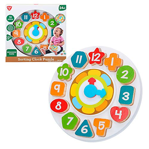 PlayGo - Reloj madera para niños (46399) von PlayGo