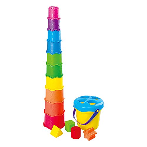PlayGo Strandwürfel mit 4 Figuren & 10 bunten Würfeln (ColorBaby 44559) Farbe/Modell Sortiert von PlayGo
