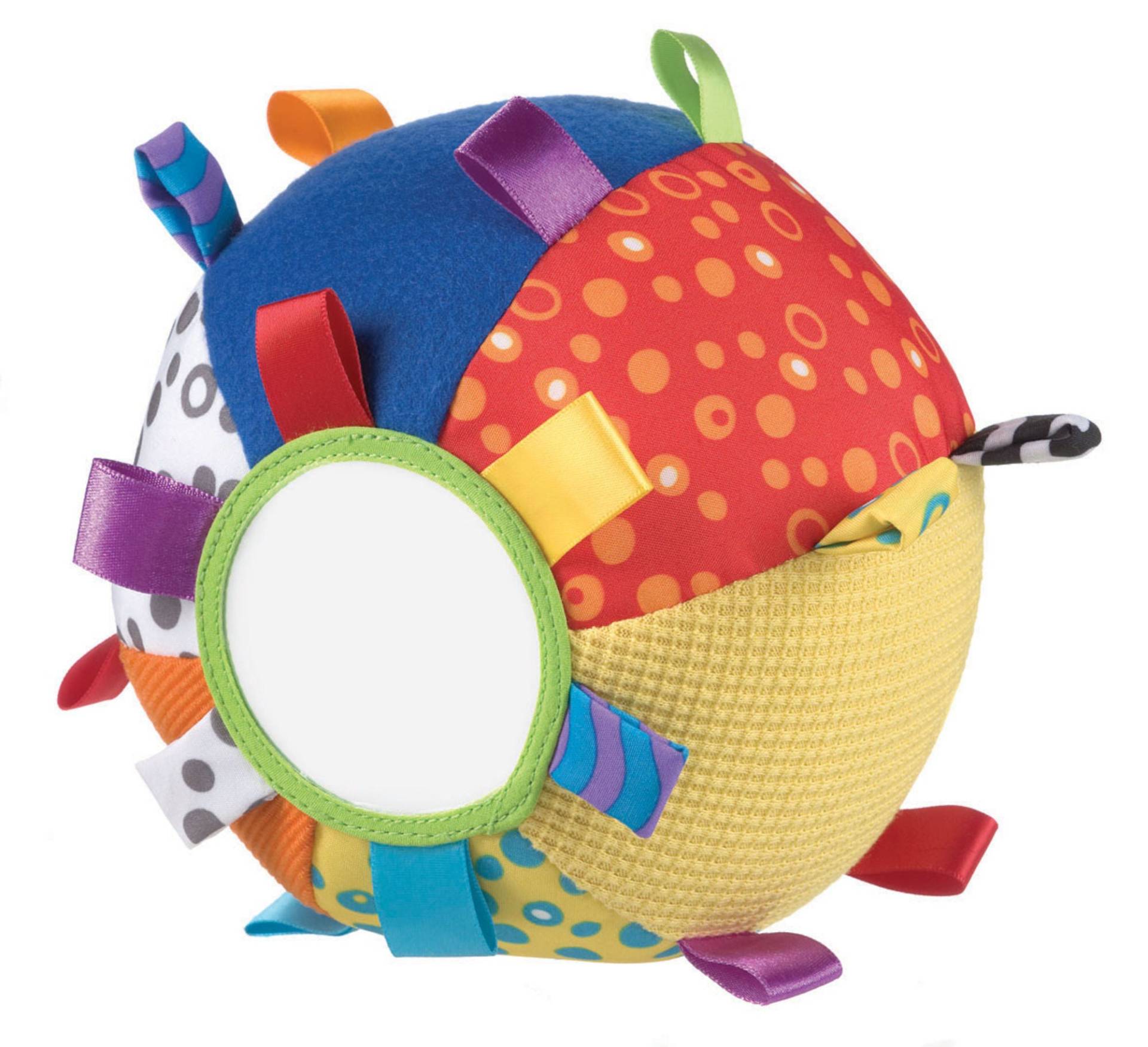PlayGro Aktivitätsspielzeug weicher Ball mit Spiegel, Babyspielzeug von PlayGro