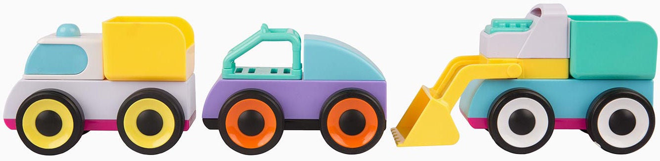 PlayGro Bauen und fahren Autos Aktivitätsspielzeug, Babyspielzeug von PlayGro