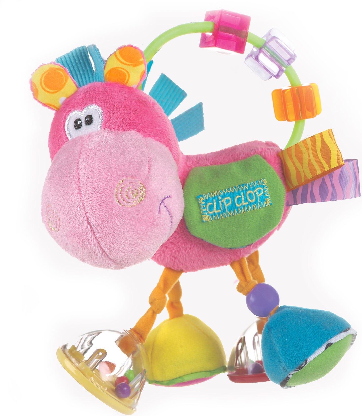 PlayGro Clopette Aktivitätsspielzeug Rassel mit Spiegel, Babyspielzeug von PlayGro