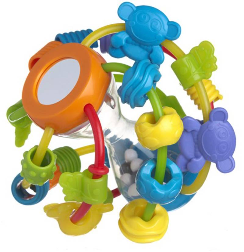 Playgro Aktivitätsspielzeug Spiegel und Affe, Babyspielzeug von PlayGro