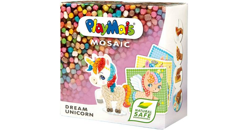 ® MOSAIC DREAM UNICORN blau/gelb von PlayMais