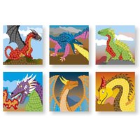 PlayMais® Card Set MOSAIC Fantasy Dragon von PlayMais
