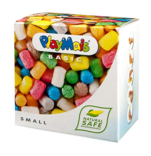 PlayMais Basic Bastel-Set für Kinder ab 3 Jahren | Bunte Basteln | Natürliches Spielzeug | Fördert Kreativität & Motorik | Geschenk für Mädchen & Jungen (Small) von PlayMais