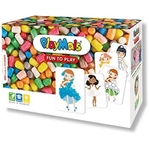 PlayMais FUN TO PLAY Fashion Bastelset für Kinder ab 5 Jahren I Motorik-Spielzeug mit 550 Stück, Modevorlagen zum Spielen mit Anleitung I Natürliches Spielzeug I Fördert Kreativität & Feinmotorik PlayMais FUN TO PLAY Fashion Bastelset für Kinder ab 5 Jahren I Motorik-Spielzeug mit 550 Stück, Modevorlagen zum Spielen mit Anleitung I Natürliches Spielzeug I Fördert Kreativität & Feinmotorik von PlayMais