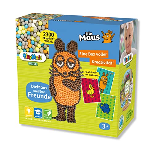 Playmais MOSAIC Little DieMaus Kreativ-Set zum Basteln für Kinder ab 3 Jahren | Über 2.300 6 Mosaik Klebebilder mit Maus Motiven | Fördert Kreativität & Feinmotorik | Natürliches Spielzeug Playmais MOSAIC Little DieMaus Kreativ-Set zum Basteln für Kinder ab 3 Jahren | Über 2.300 6 Mosaik Klebebilder mit Maus Motiven | Fördert Kreativität & Feinmotorik | Natürliches Spielzeug von Playmais