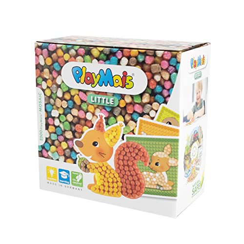 PlayMais Mosaic Little Forest Kreativ-Set zum Basteln für Kinder ab 3 Jahren | Über 2.300 Stück & 6 Mosaik Klebebilder mit Waldtieren | Fördert Kreativität & Feinmotorik | Natürliches Spielzeug PlayMais Mosaic Little Forest Kreativ-Set zum Basteln für Kinder ab 3 Jahren | Über 2.300 Stück & 6 Mosaik Klebebilder mit Waldtieren | Fördert Kreativität & Feinmotorik | Natürliches Spielzeug von PlayMais