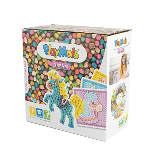 PlayMais MOSAIC Dream Pony Kreativ-Set zum Basteln für Kinder ab 5 Jahren | Über 2.300 Stück & 6 Mosaik Klebebilder mit süßen Ponys | Fördert Kreativität & Feinmotorik | Natürliches Spielzeug PlayMais MOSAIC Dream Pony Kreativ-Set zum Basteln für Kinder ab 5 Jahren | Über 2.300 Stück & 6 Mosaik Klebebilder mit süßen Ponys | Fördert Kreativität & Feinmotorik | Natürliches Spielzeug von PlayMais