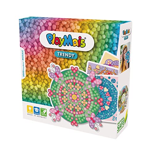 PlayMais TRENDY MOSAIC Mandala Kreativ-Set zum Basteln für Kinder ab 6 Jahren | Über 3.000 Stück & 6 Mosaik Klebebilder mit Mandalas | Fördert Kreativität & Feinmotorik | Natürliches Spielzeug PlayMais TRENDY MOSAIC Mandala Kreativ-Set zum Basteln für Kinder ab 6 Jahren | Über 3.000 Stück & 6 Mosaik Klebebilder mit Mandalas | Fördert Kreativität & Feinmotorik | Natürliches Spielzeug von PlayMais