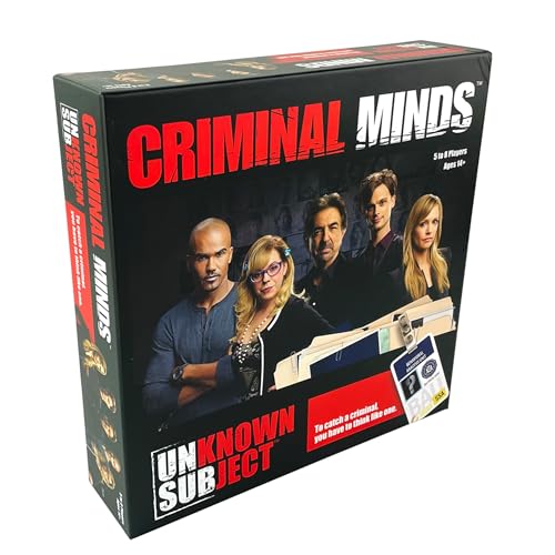 PlayMonster Criminal Minds Unknown Subject - Unsub - Schnellspannendes Social Deduction Spiel - Spielen Sie als Charaktere aus der Hit Show - Alter 14+ - 5–8 Spieler, Mehrfarbig von PlayMonster