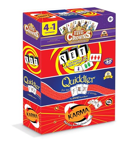 PlayMonster Five Crowns Kartenspiele für Kinder, 4 Stück von PlayMonster