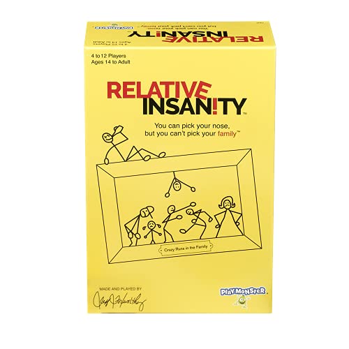 PlayMonster Relative Insanity-Partyspiel über Crazy Relatives – hergestellt und gespielt von Comedian Jeff Foxworthy! von PlayMonster