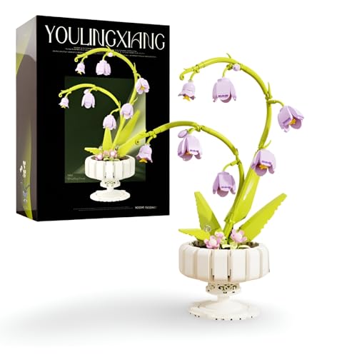 Botanicals Orchidee Bausteine, 668 Teile Botanik Maiglöckchen Klemmbausteine, DIY Kunstblumen Pflanzenstrauß Bausteine Bausatz Modell, Haus Büro Deko Geschenk für Frauen Mädchen Botanicals Orchidee Bausteine, 668 Teile Botanik Maiglöckchen Klemmbausteine, DIY Kunstblumen Pflanzenstrauß Bausteine Bausatz Modell, Haus Büro Deko Geschenk für Frauen Mädchen von PlaySynthe