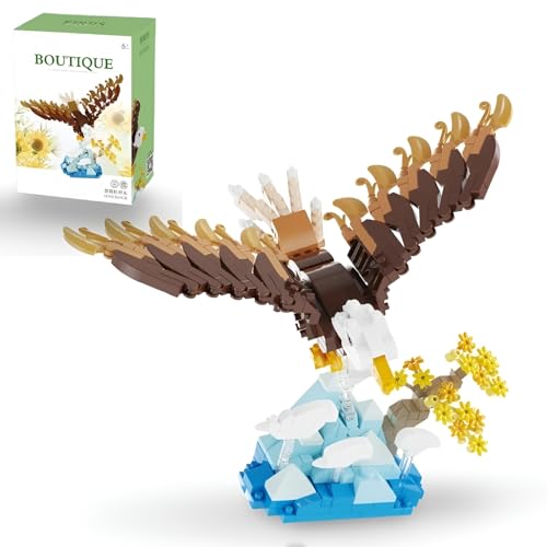 PlaySynthe Adler Bausteine, 662 Teile Mini Adler Vogel Klemmbausteine, STEM Tiere Modell Bausatz Spielzeug, Geschenke für Erwachsene und Kinder PlaySynthe Adler Bausteine, 662 Teile Mini Adler Vogel Klemmbausteine, STEM Tiere Modell Bausatz Spielzeug, Geschenke für Erwachsene und Kinder von PlaySynthe