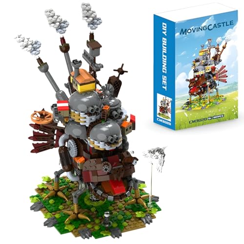 PlaySynthe Anime Moving Castle Bausteine Bausatz, MOC Mobiles Schloss DIY Modell Spielzeug, Magische Architektur Klemmbausteine, Geschenk für Anime Fans, 1173 Teile PlaySynthe Anime Moving Castle Bausteine Bausatz, MOC Mobiles Schloss DIY Modell Spielzeug, Magische Architektur Klemmbausteine, Geschenk für Anime Fans, 1173 Teile von PlaySynthe