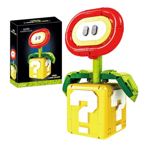 PlaySynthe Feuerblume Pflanze Bausteine Bausatz, Feuerblume Pflanze Klemmbausteine Spielzeug, MOC Super Mari Spielfigur Bausteine Modell, Geschenk für Erwachsene and Kinder, 364 Teile PlaySynthe Feuerblume Pflanze Bausteine Bausatz, Feuerblume Pflanze Klemmbausteine Spielzeug, MOC Super Mari Spielfigur Bausteine Modell, Geschenk für Erwachsene and Kinder, 364 Teile von PlaySynthe