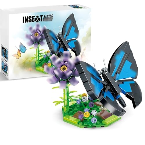 PlaySynthe Insekt Tier Bausteine Spielzeug, 159 Teile Schmetterling Niedliches Bausteine Bausatz, Mini Insekt Klemmbausteine Set, Mikro Tier Modell Spielzeug, Geschenk für Erwachsene Jungen Mädchen PlaySynthe Insekt Tier Bausteine Spielzeug, 159 Teile Schmetterling Niedliches Bausteine Bausatz, Mini Insekt Klemmbausteine Set, Mikro Tier Modell Spielzeug, Geschenk für Erwachsene Jungen Mädchen von PlaySynthe