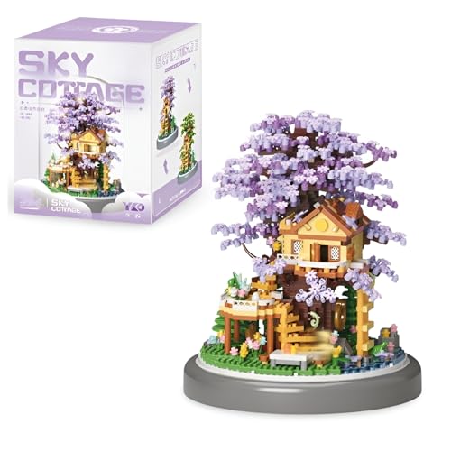 PlaySynthe Japanische Sakura Architektur Bausteine, 2080 Teile Mini Sky Cottage Klemmbausteine Set, Kirschblütenbaum Haus Modell Spielzeug, Kreative Geschenke für Erwachsene und Jugendliche PlaySynthe Japanische Sakura Architektur Bausteine, 2080 Teile Mini Sky Cottage Klemmbausteine Set, Kirschblütenbaum Haus Modell Spielzeug, Kreative Geschenke für Erwachsene und Jugendliche von PlaySynthe