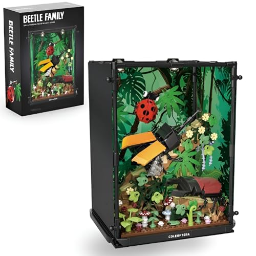 PlaySynthe Käferfamilie Ökologische Box Bausteine, 552 Teile Tier Insekten Klemmbausteine, Kreatives Käfer Sammlung Modell Bauspielzeug, Geschenk für Erwachsene und Jugendliche PlaySynthe Käferfamilie Ökologische Box Bausteine, 552 Teile Tier Insekten Klemmbausteine, Kreatives Käfer Sammlung Modell Bauspielzeug, Geschenk für Erwachsene und Jugendliche von PlaySynthe