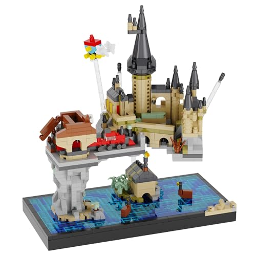 PlaySynthe Micro Magic Castle Bausteine Bausatz, 1256 Teile Mini Magisches Schloss Klemmbausteine, Kreatives Harry Turm Architektur Modell Bausteine Spielzeug, Geschenke für Kinder und Erwachsene PlaySynthe Micro Magic Castle Bausteine Bausatz, 1256 Teile Mini Magisches Schloss Klemmbausteine, Kreatives Harry Turm Architektur Modell Bausteine Spielzeug, Geschenke für Kinder und Erwachsene von PlaySynthe
