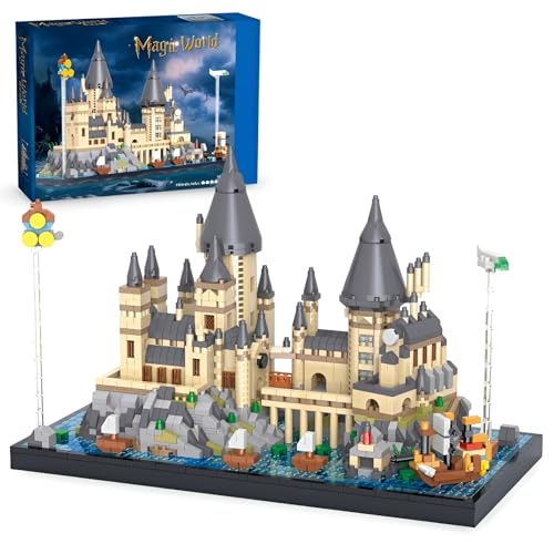 PlaySynthe Micro Magic Castle Bausteine Bausatz, 2744 Teile Mini Schloss Klemmbausteine, Kreatives Harry Turm Architektur Modell Spielzeug, Geschenke für Kinder und Erwachsene PlaySynthe Micro Magic Castle Bausteine Bausatz, 2744 Teile Mini Schloss Klemmbausteine, Kreatives Harry Turm Architektur Modell Spielzeug, Geschenke für Kinder und Erwachsene von PlaySynthe