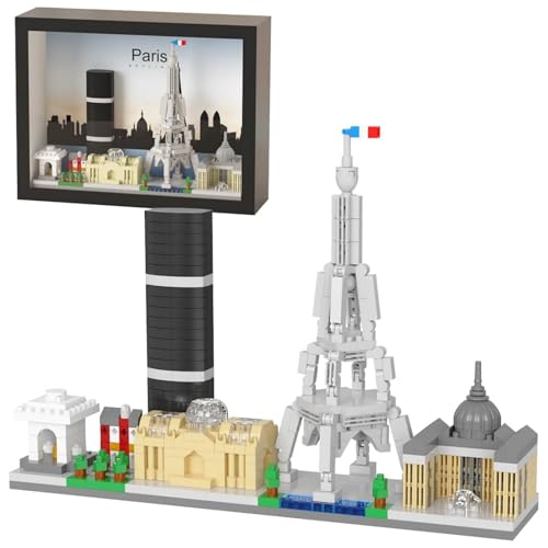 PlaySynthe Paris Skyline Architektur Bausteine, 748 Teile Mikro Weltberühmtes Architektur Klemmbausteine Modell, Mini Architekturs Wandkunst Bausatz Spielzeug, Geschenke für Wahrzeichen Liebhaber PlaySynthe Paris Skyline Architektur Bausteine, 748 Teile Mikro Weltberühmtes Architektur Klemmbausteine Modell, Mini Architekturs Wandkunst Bausatz Spielzeug, Geschenke für Wahrzeichen Liebhaber von PlaySynthe
