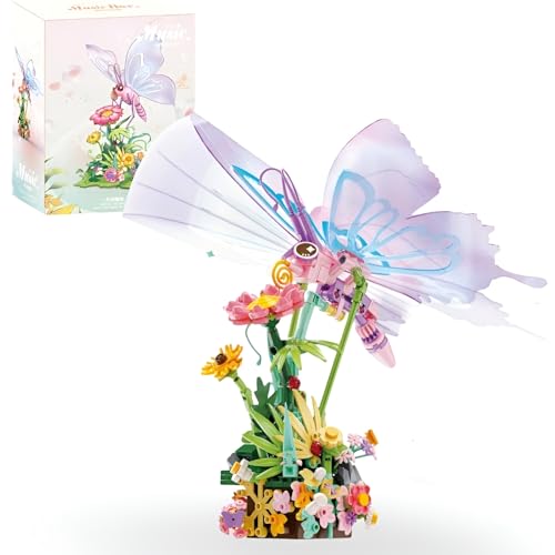 PlaySynthe Schmetterlings Bausteine, 278 Teile Schmetterlings Spieluhr Klemmbausteine, DIY Insekten und Blumen Bauspielzeug Modell Bausatz, Geschenke für Insekten Liebhaber PlaySynthe Schmetterlings Bausteine, 278 Teile Schmetterlings Spieluhr Klemmbausteine, DIY Insekten und Blumen Bauspielzeug Modell Bausatz, Geschenke für Insekten Liebhaber von PlaySynthe