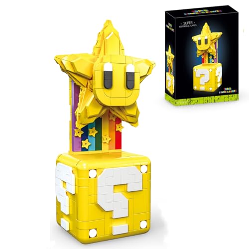 PlaySynthe Super Stern Bausteine Bausatz, Star Klemmbausteine Spielzeug, MOC Super Mari Spielfigur Bausatz Modell, Geschenk für Erwachsene and Kinder, 518 Teile PlaySynthe Super Stern Bausteine Bausatz, Star Klemmbausteine Spielzeug, MOC Super Mari Spielfigur Bausatz Modell, Geschenk für Erwachsene and Kinder, 518 Teile von PlaySynthe