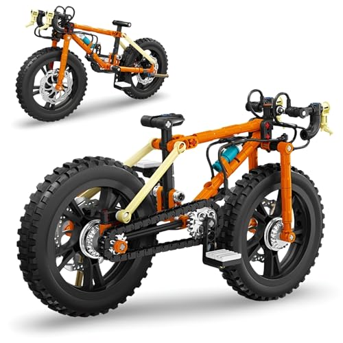 PlaySynthe Technik Fahrrad Bausteine Bausatz, 174 Teile Mountainbike Kelmmbausteine, STEM Dirtbike Stuntbike Supermotorrad Modell Spielzeug, Geschenk für Erwachsene und Kinder PlaySynthe Technik Fahrrad Bausteine Bausatz, 174 Teile Mountainbike Kelmmbausteine, STEM Dirtbike Stuntbike Supermotorrad Modell Spielzeug, Geschenk für Erwachsene und Kinder von PlaySynthe