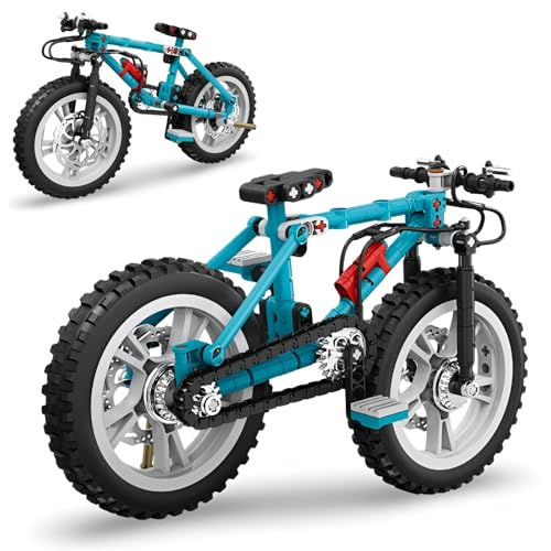 PlaySynthe Technik Fahrrad Bausteine Bausatz, 180 Teile Mountainbike Kelmmbausteine, STEM Dirtbike Stuntbike Supermotorrad Modell Spielzeug, Geschenk für Erwachsene und Kinder PlaySynthe Technik Fahrrad Bausteine Bausatz, 180 Teile Mountainbike Kelmmbausteine, STEM Dirtbike Stuntbike Supermotorrad Modell Spielzeug, Geschenk für Erwachsene und Kinder von PlaySynthe