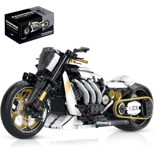 PlaySynthe Technik Motorrad Bausteine, 1:5 Supermotorrad Klemmbausteine, MOC Supermotorrad Modellbausatz Superbike Spielzeug, Geschenk for Erwachsene und Jugendliche, 1810 Teile PlaySynthe Technik Motorrad Bausteine, 1:5 Supermotorrad Klemmbausteine, MOC Supermotorrad Modellbausatz Superbike Spielzeug, Geschenk for Erwachsene und Jugendliche, 1810 Teile von PlaySynthe