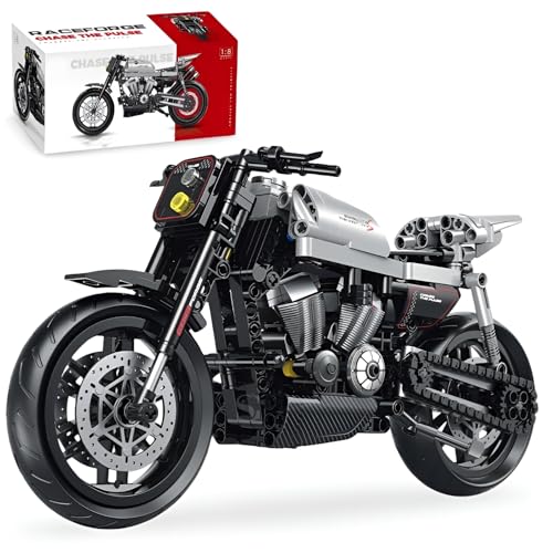 PlaySynthe Technik Motorrad Bausteine, 1:8 Supermotorrad Bausatz Spielzeug, Motorrads Klemmbausteine Sammlerstück Modell, Dekor Geschenk für Erwachsene und Kinder, 533 Teile PlaySynthe Technik Motorrad Bausteine, 1:8 Supermotorrad Bausatz Spielzeug, Motorrads Klemmbausteine Sammlerstück Modell, Dekor Geschenk für Erwachsene und Kinder, 533 Teile von PlaySynthe