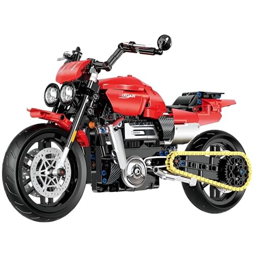 PlaySynthe Technik Motorrad Bausteine Spielzeug, 578 Klemmbausteine Supermotorrad, Technik Rennen Superbike Modellbausatz, Kompatibel mit Andere Marken PlaySynthe Technik Motorrad Bausteine Spielzeug, 578 Klemmbausteine Supermotorrad, Technik Rennen Superbike Modellbausatz, Kompatibel mit Andere Marken von PlaySynthe