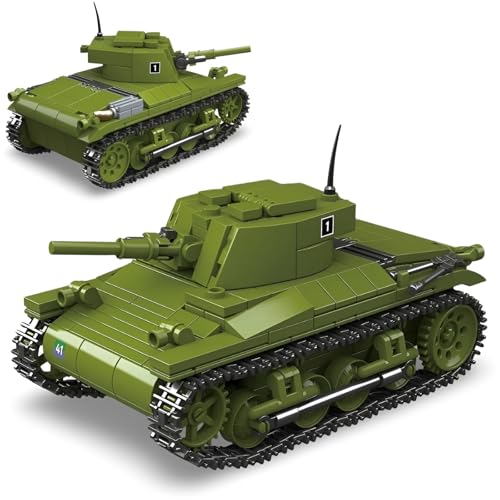 PlaySynthe Technik Panzer Bausteine Bausatz, M22 Heuschrecke Panzer Klemmbausteine, WW2 Militär Gepanzertes Fahrzeug Bausteine Modell, Geschenke für Erwachsene und Militärfans, 393 Teile PlaySynthe Technik Panzer Bausteine Bausatz, M22 Heuschrecke Panzer Klemmbausteine, WW2 Militär Gepanzertes Fahrzeug Bausteine Modell, Geschenke für Erwachsene und Militärfans, 393 Teile von PlaySynthe