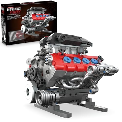 PlaySynthe Technik SF90 Motor Bausteine, 1189 Teile MOC Motor Engineering Klemmbausteine, Automotoren Engineering Bausatz Modell Spielzeug, Geschenk für Kinder und Erwachsene PlaySynthe Technik SF90 Motor Bausteine, 1189 Teile MOC Motor Engineering Klemmbausteine, Automotoren Engineering Bausatz Modell Spielzeug, Geschenk für Kinder und Erwachsene von PlaySynthe